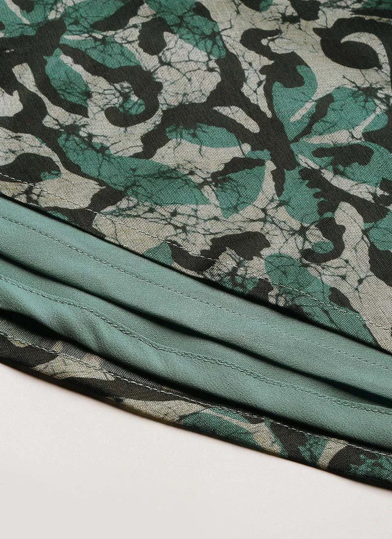 Blue Art Silk Digital Printed Dress Festive Wear - Image 6