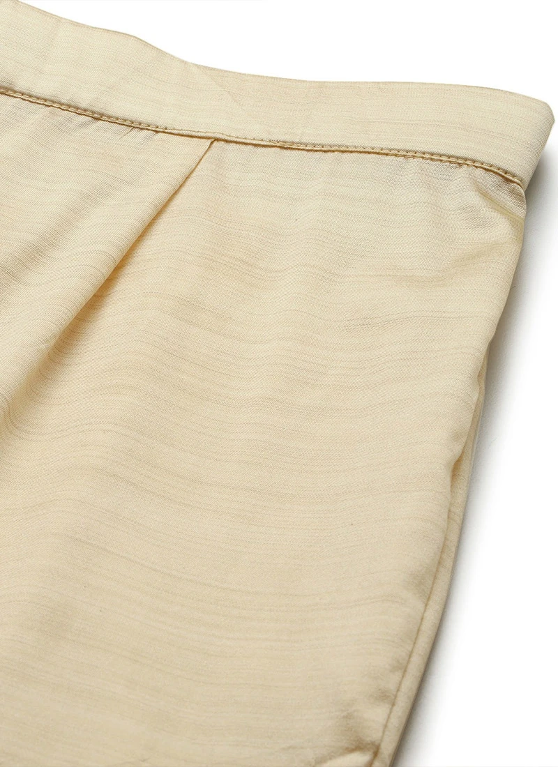 Blue Foil Printed Kurta N Straight Pant Set Festive Wear - Image 6