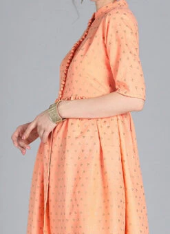 Peach N Black Straight Pant Suit After Six Wear