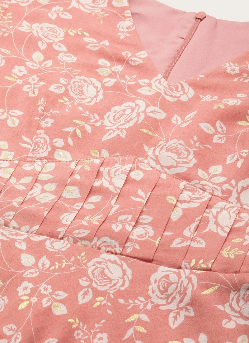 Mauve Modal Silk Fit And Flare Dress After Six Wear - Image 7