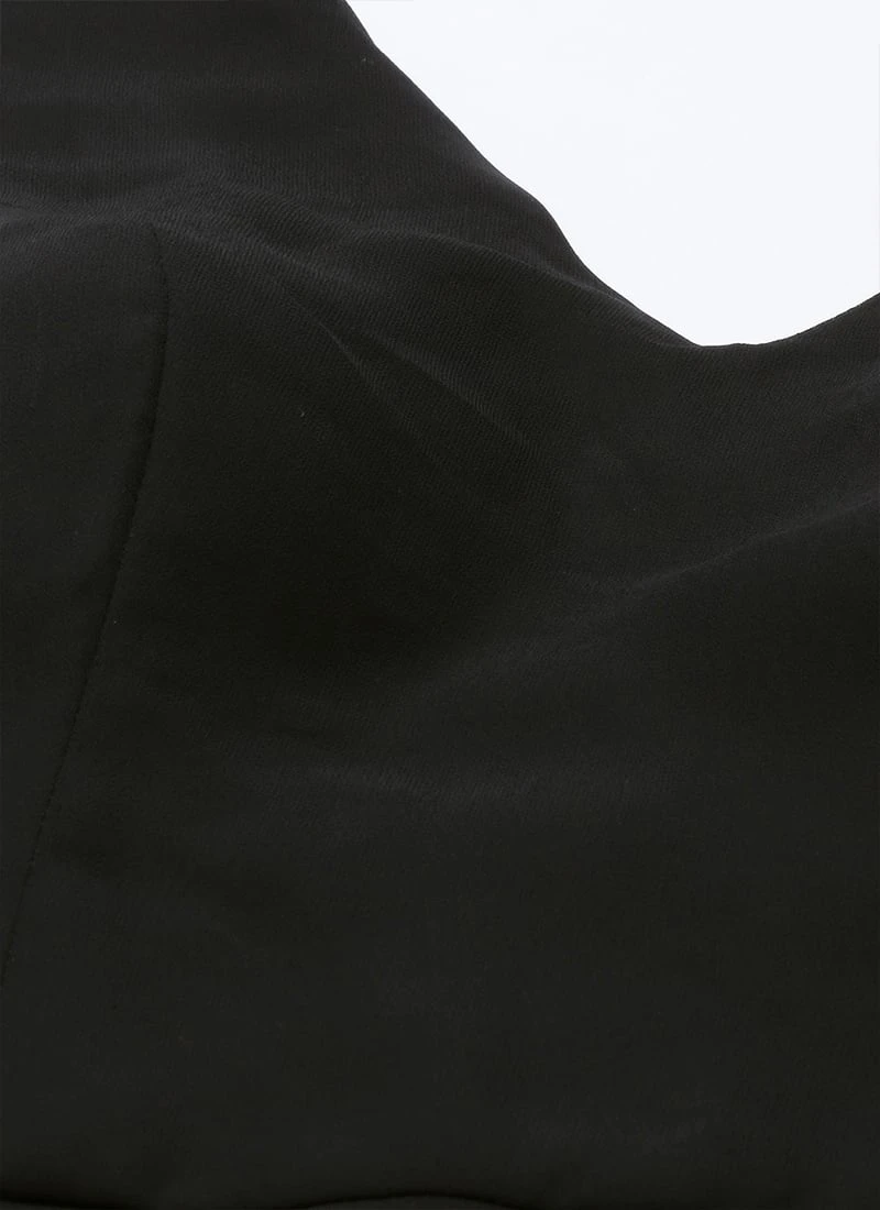 Multicolored Digital Print Organza Jacket N Black Dress Festive Wear - Image 6