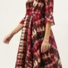 Multicolored Digital Printed Art Silk Dress After Six Wear