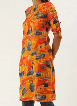 Multicolored Narrow Straight Pant Kurta Set After Six Wear