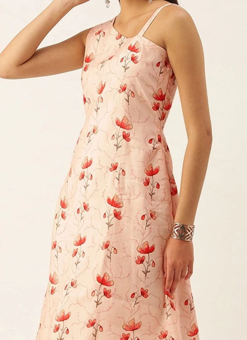 Off White Asymmetric Hem One Shoulder Dress Party Wear