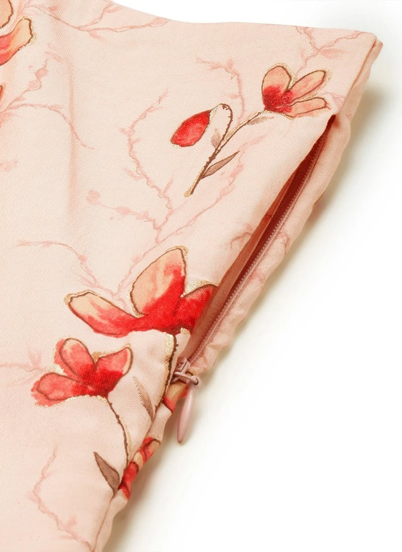 Off White Asymmetric Hem One Shoulder Dress Party Wear - Image 7