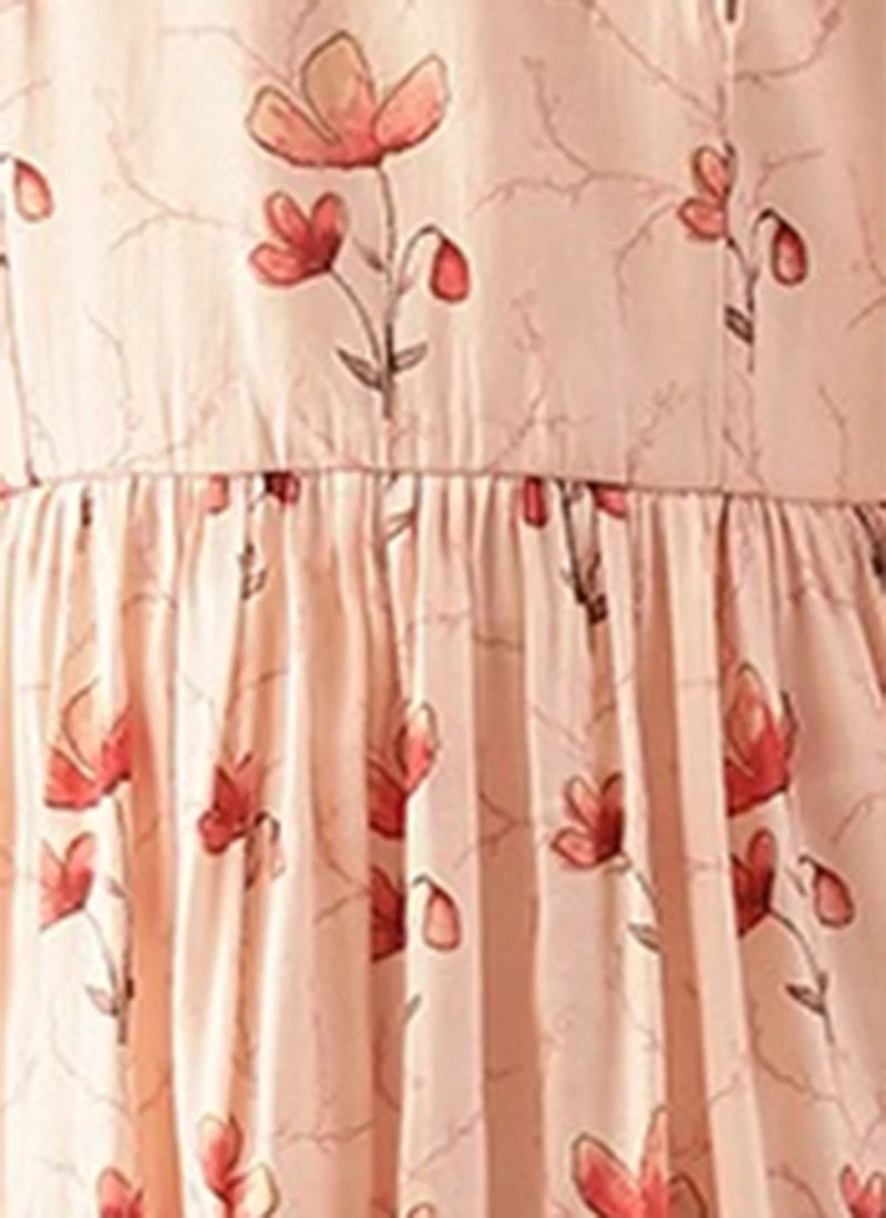 Off White Chanderi Modal Silk Dress After Six Wear - Image 6