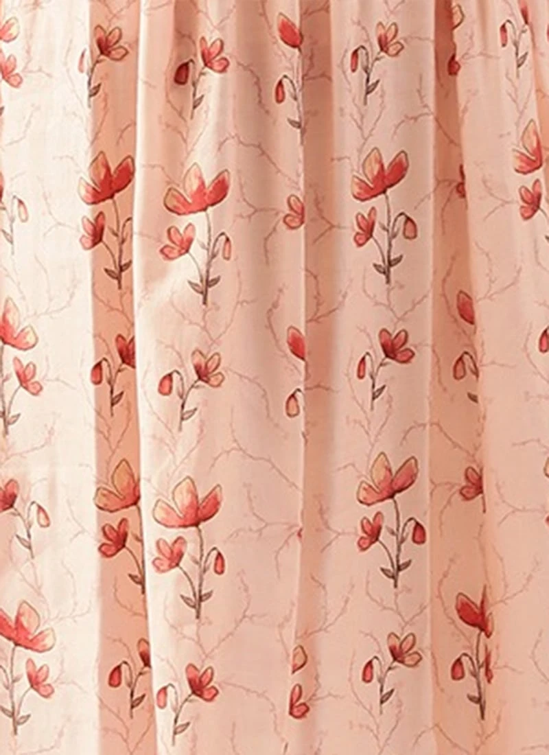 Off White Chanderi Modal Silk Dress After Six Wear - Image 7