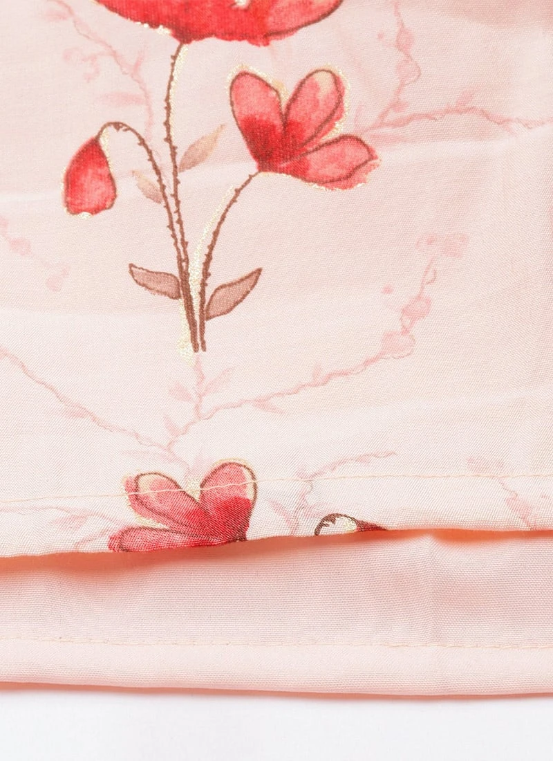 Off White Chanderi Modal Silk Dress After Six Wear - Image 8