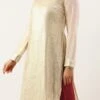 Dupatta From Off White Embroidered Asymmetrical Gharara Suit After Six Wear