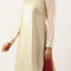 Top From Off White Embroidered Asymmetrical Gharara Suit After Six Wear