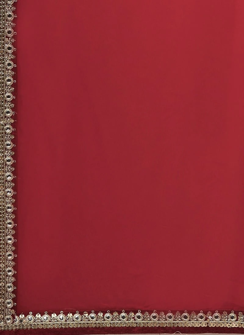 Bottom From Off White Embroidered Asymmetrical Gharara Suit After Six Wear - Image 7