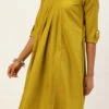 Olive Green Rayon Kurti Set Work Wear Festive Wear