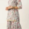 Bottom From Pale Blue Lily Art Silk Printed Gharara Set After Six Wear