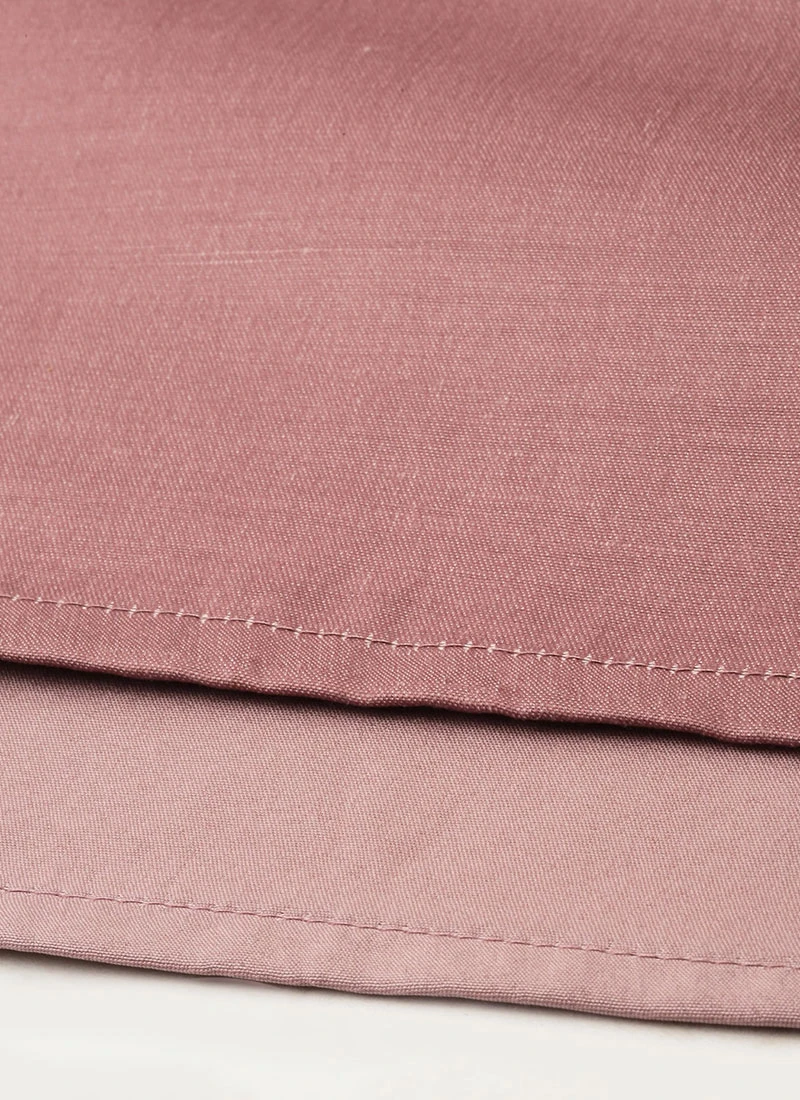 Pale Mauve Satin Boat Neck N Straight Pant Suit Festive Wear - Image 7