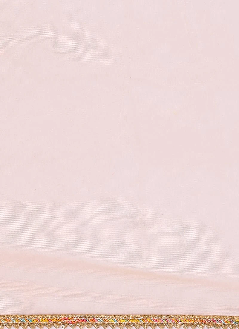 Top From Pista Green N Cream Printed Sharara Set After Six Wear - Image 8