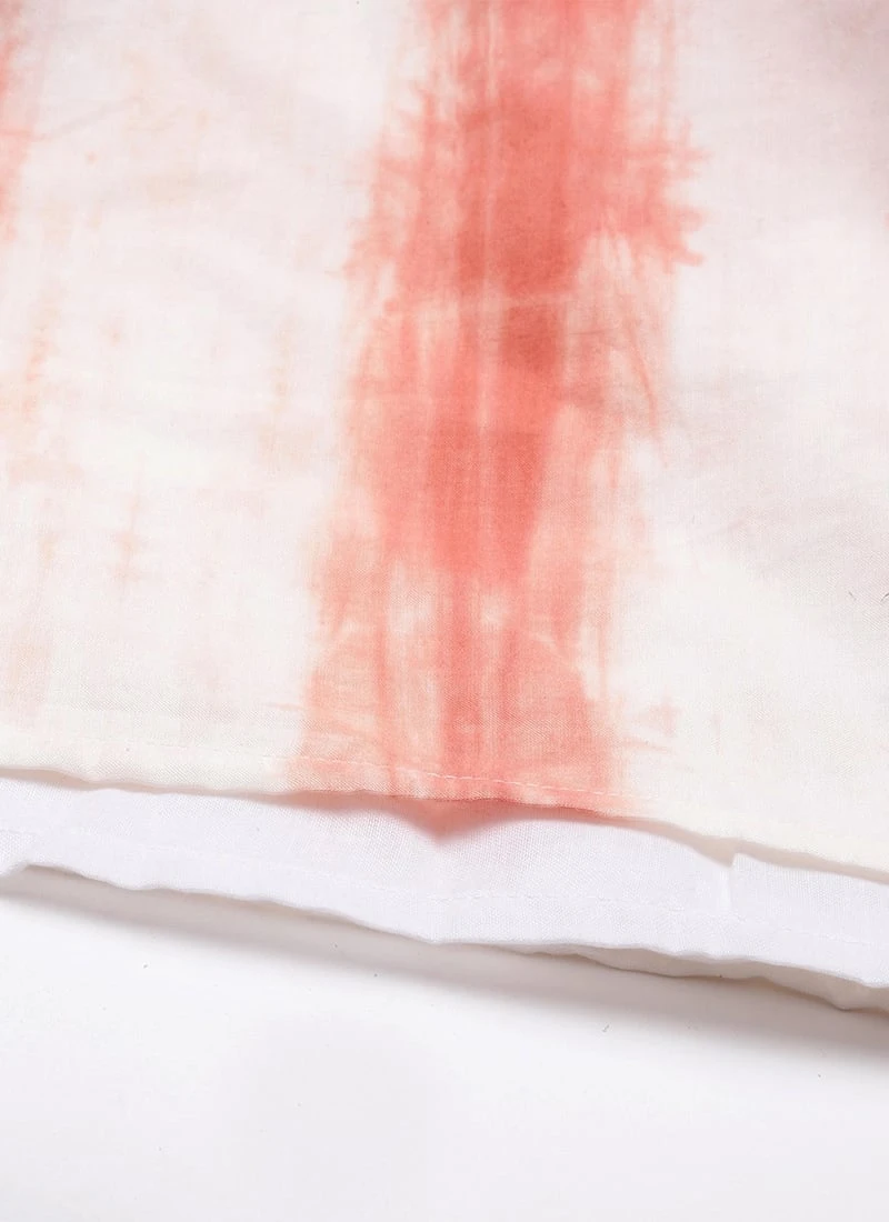 Rust Color Tie Dye Maxi Dress Festive Wear After Six Wear - Image 8