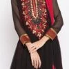 Black Embroidered Anarkali Suit Party Wear