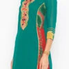 Green Georgette Embroidered Kurta Palazzo Set Party Wear