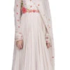 White Pure Georgette Thread Work Anarkali Suit Party Wear